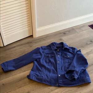Talbots Denim Bomber Style Jacket. 3X
